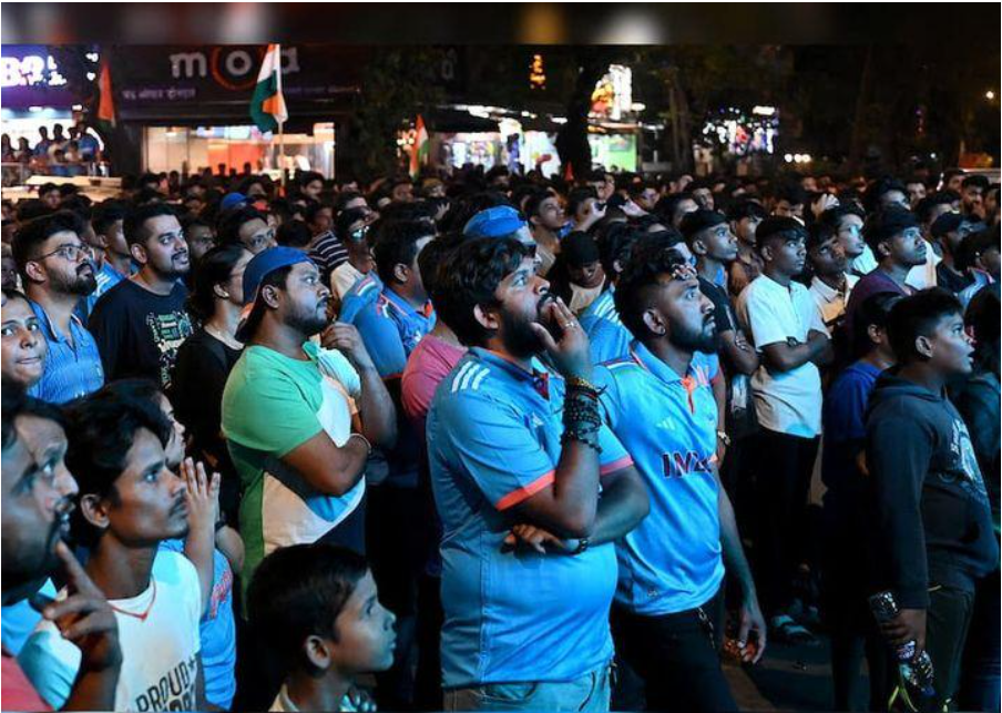 People Watching Cricket Match