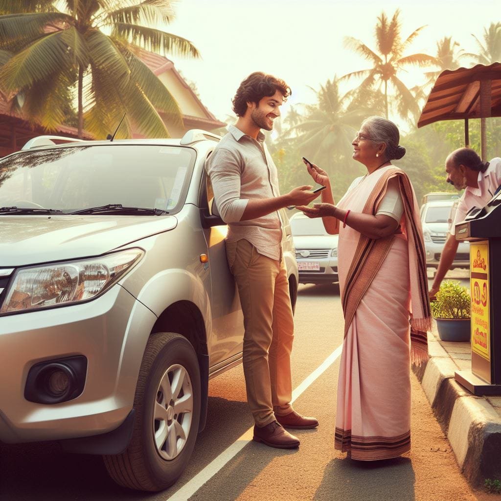 Two people sharing words