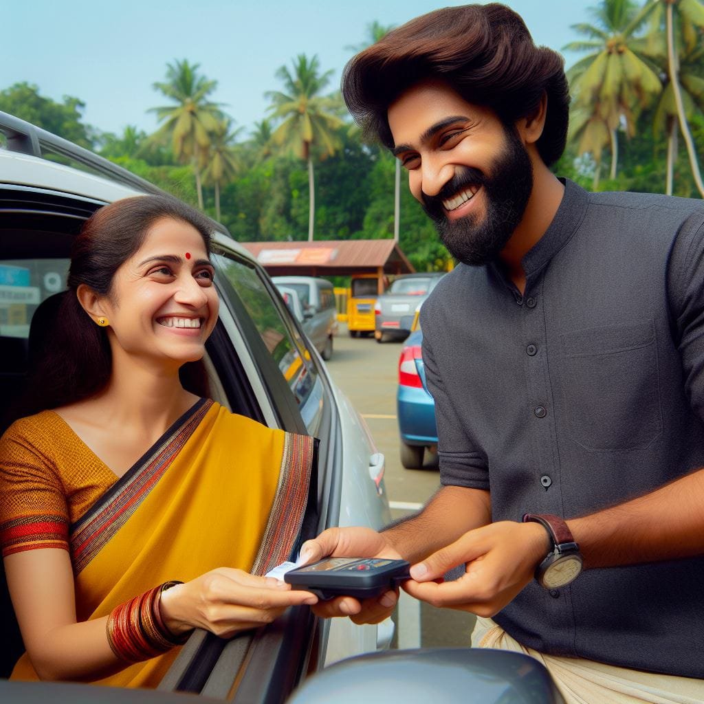 പാർക്കിംഗ് സ്ഥലത്തെ  സൂപ്പർ നിമിഷങ്ങൾ